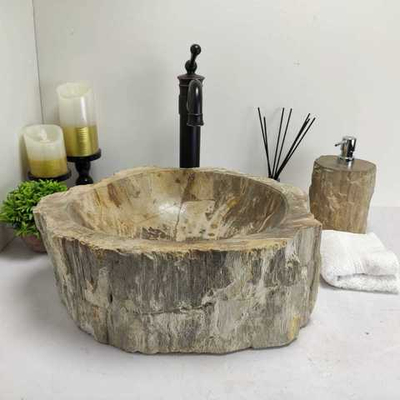 Раковина из окаменелого дерева Fossil Basin OD-00417 43x39x15 см