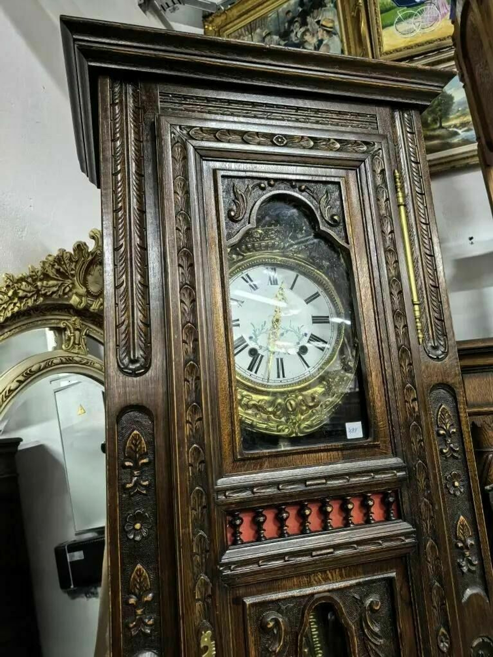 Антикварные напольные часы бретонь