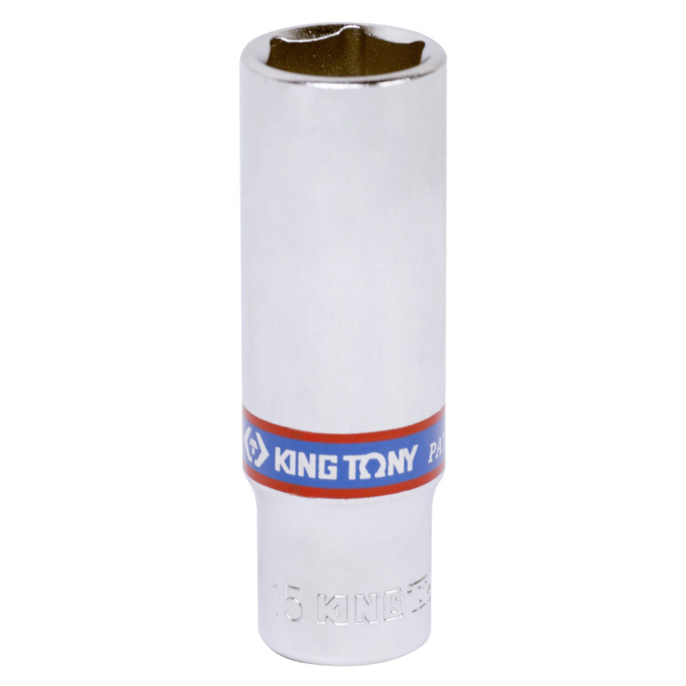 Головка торцевая глубокая шестигранная 3/8&quot;, 15 мм KING TONY 323515M