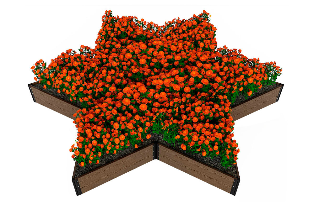 Шарнир для клумбы Holzhof 30*225мм, пластик коричневый