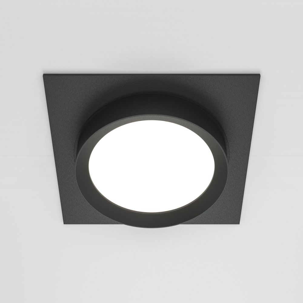 Светильник встраиваемый Maytoni Hoop DL086-GX53-SQ-B