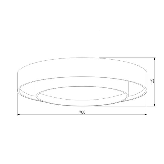 Потолочный светодиодный светильник Eurosvet Force 90331/2 серый