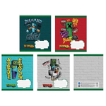 Тетрадь А5 18л. линия "My game" в доп.ПВХ обложке, с полями, офсет 65 г/м2, 92% белизна, 4 диз. (Цен