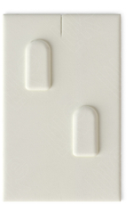 Вкладыш 13/наклонный/для 2 колец/2 вертикальных язычка/прорезь для нитки