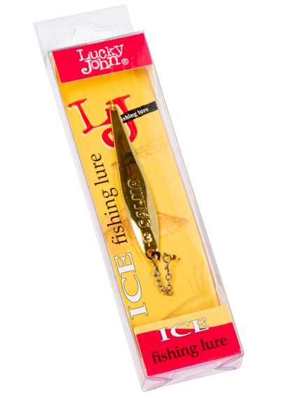 Блесна вертикальная зимняя Lucky John S-3-Z  с цепочкой и тройником  06.5г G блистер