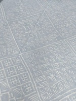 Оренбургский пуховый платок-паутинка А150-04 голубой