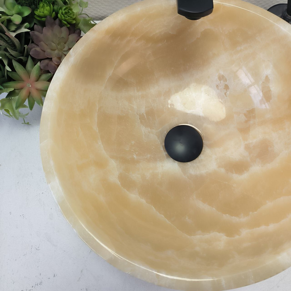 Раковина из оникса Bowl Yellow TinLip BO-62978 40*40*15 40