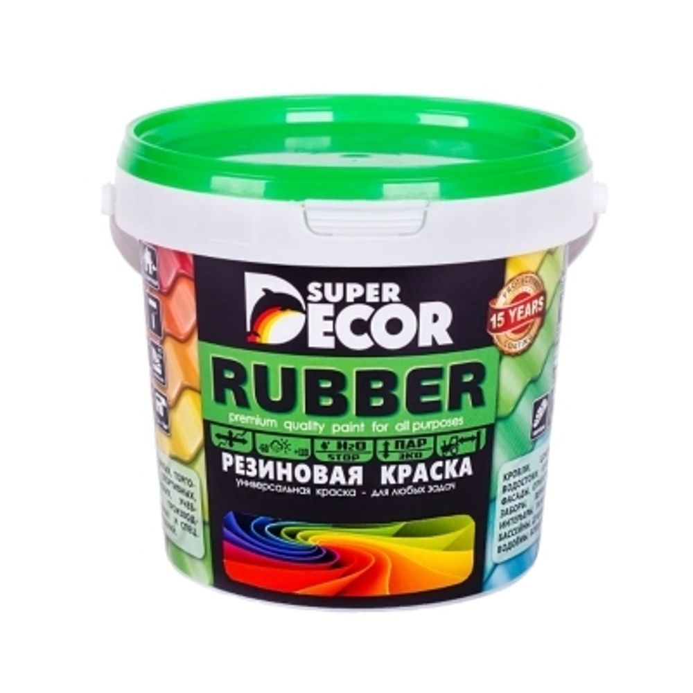 Краска Резиновая №02 Черепица красная 1кг SUPER DECOR