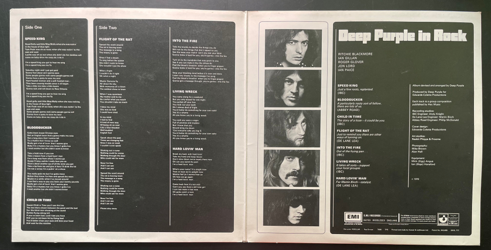 Deep Purple - In Rock (Англия 1971г.) 2nd press