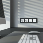 Розетка с заземлением, шторками и USB тип A+C (белый матовый) W1171761