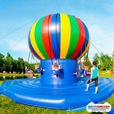 Качель батут «Палитра счастья», 7,3×7,3×5,2 м