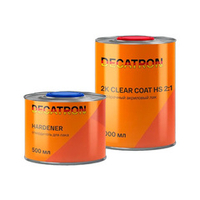 DECATRON Лак акриловый Clear Coat + отвердитель (1000+500 мл)