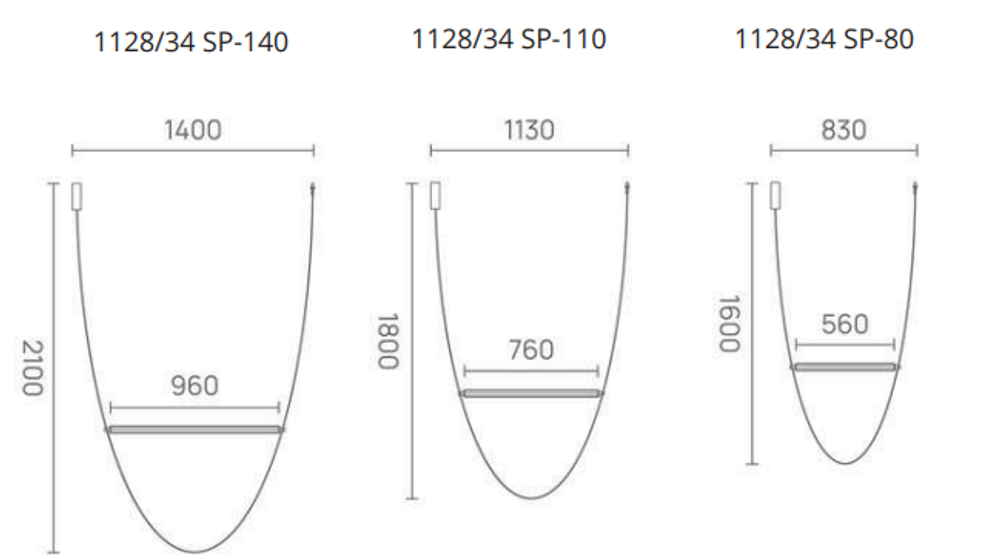 Подвесной светодиодный светильник Divinare ALMATO 1128/34 SP-140