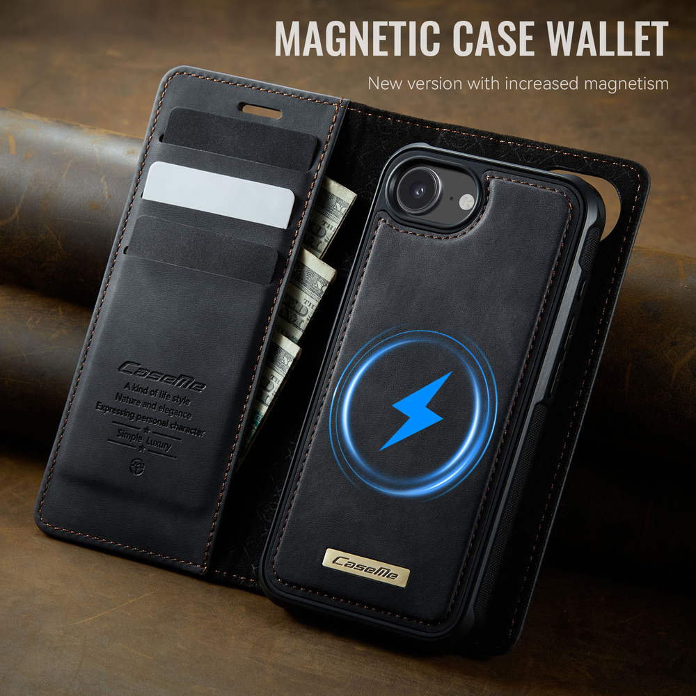 Чехол-кошелек CaseMe 2 in 1 MagSafe iPhone 16E