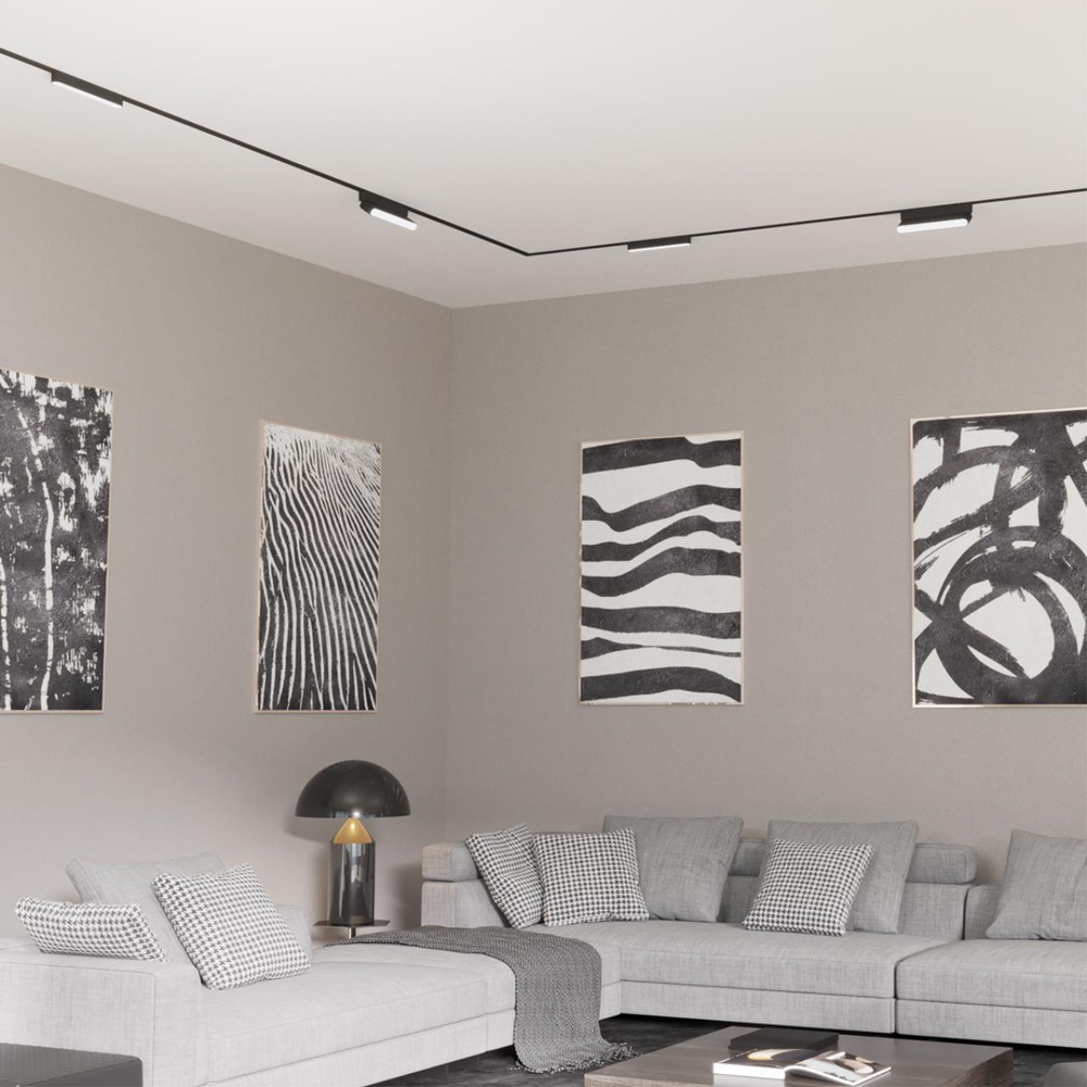 359238 SHINO NT23 178 черный Трековый светильник для низковольтного шинопровода IP20 LED 12W 48V 720Лм 3000К SMAL