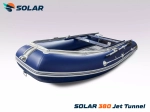 Лодка надувная моторная solar-380 jet tunnel