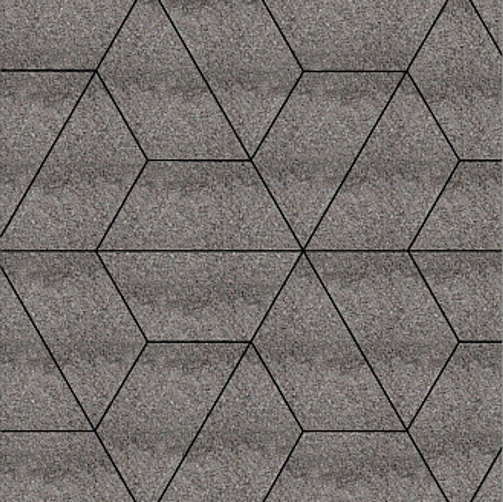Тротуарная плитка ТРАПЕЦИЯ - Гранит Серый