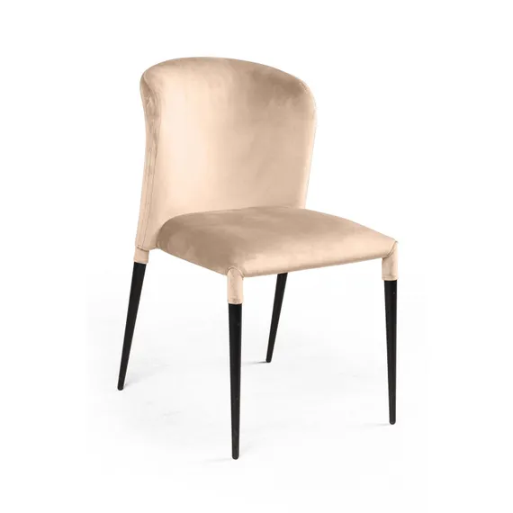Стул Albert бежевый бархат