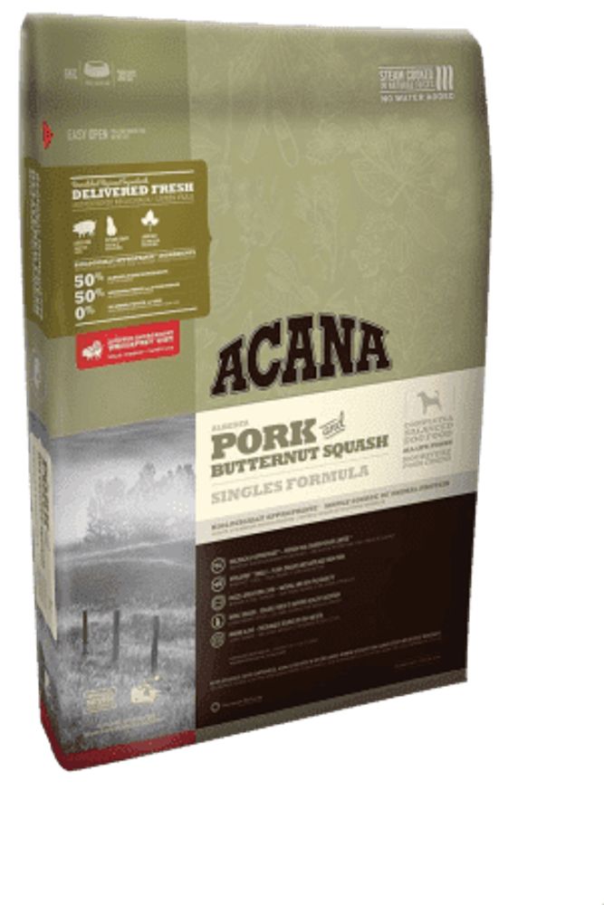 *АКАНА СВИНИНА с МУСКАТНОЙ ТЫКВОЙ/корм для собак всех пород и возрастов/ 11,4 кг NEW