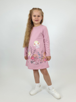 9-95-1 Платье для девочки с длинным рукавом Luneva