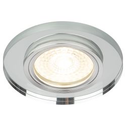 Светильник встраиваемый декоративный ЭРА DK7 CH/WH под лампу MR16 GU5.3 зеркальный/хром | Декоративные встраиваемые светильники