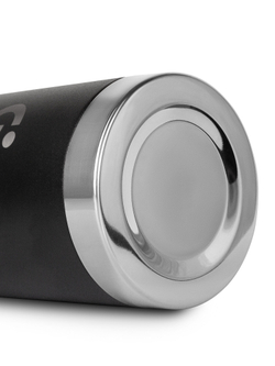 Термос Relaxika 103 (1 литр), черный (стикерпак "Зимний спорт")