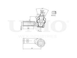 Наконечник рулевой правый UNIO SSP-10049