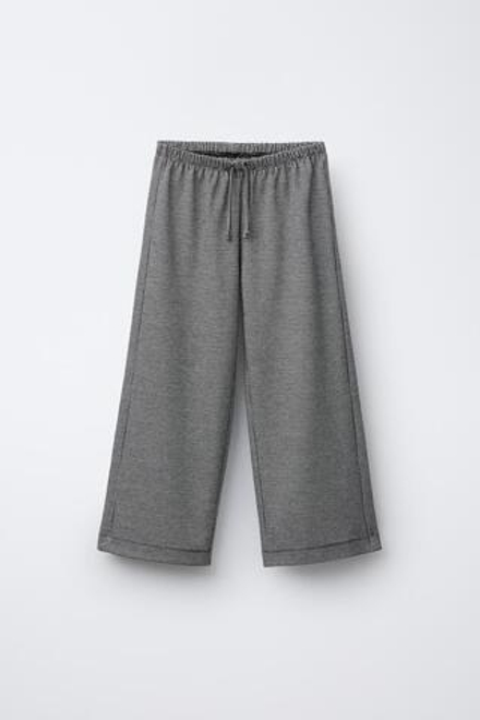 ZARA ЖАККАРДОВЫЕ БРЮКИ, СЕРЫЙ