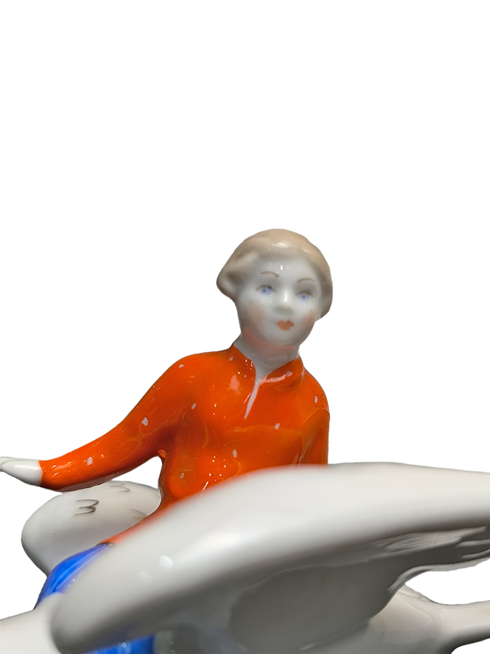 &&& Фарфоровая статуэтка "Гуси-лебеди" (Дулево) 1967г