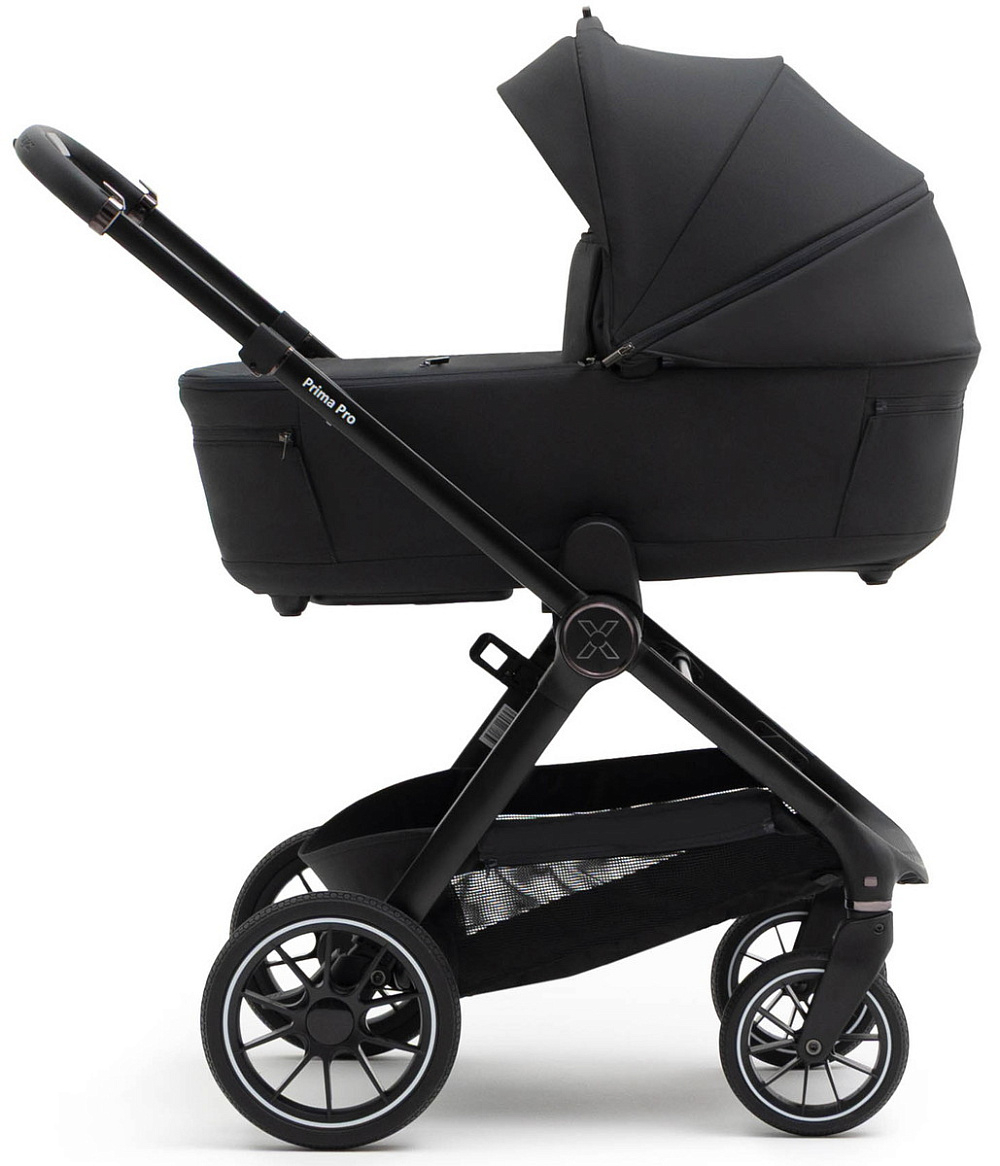 Коляска Agex Prima Pro 3 в 1 с автокреслом i-Safe Black Midnight Grey (Темно-серый)