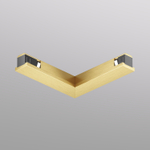 TR5723-SB Электрический коннектор для трека SHINE BASE 90° потолок-потолок, сатинированная латунь, алюминий