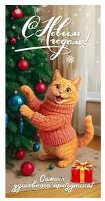 Конверт для денег "С Новым годом! Самого душевного праздника!" 50001551 (ТМ Праздник)