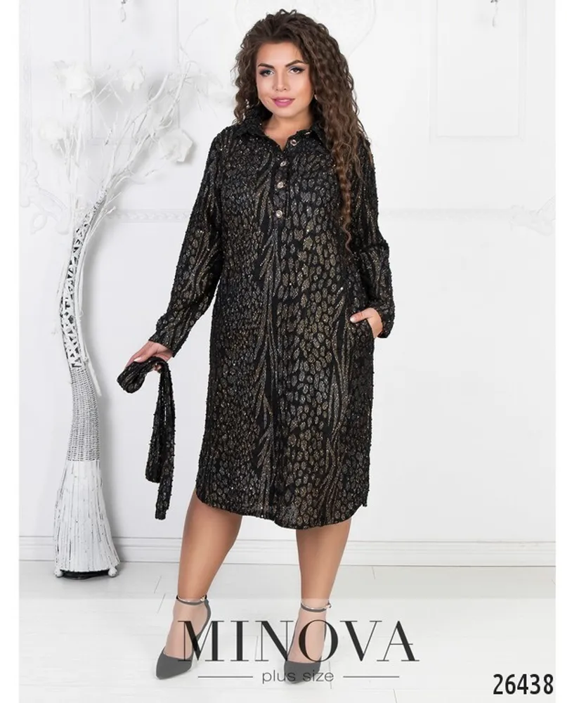 Платье 329-черный Minova
