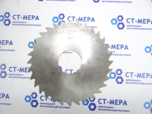 Фреза отрезная по металлу 100х1х27мм z=32 Р6АМ5 без фаски без ш/п