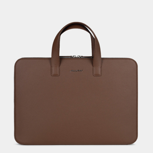 Сумка для MacBook Pro 16 - 17 из кожи теленка, цвета шоколад