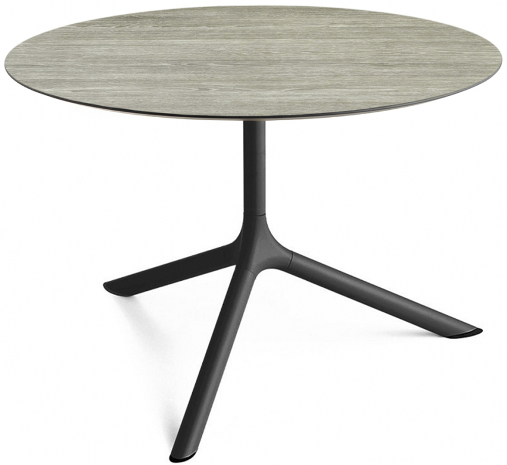 Столик ламинированный кофейный Scab Design Tripe Maxi, черный, состаренный серый дуб