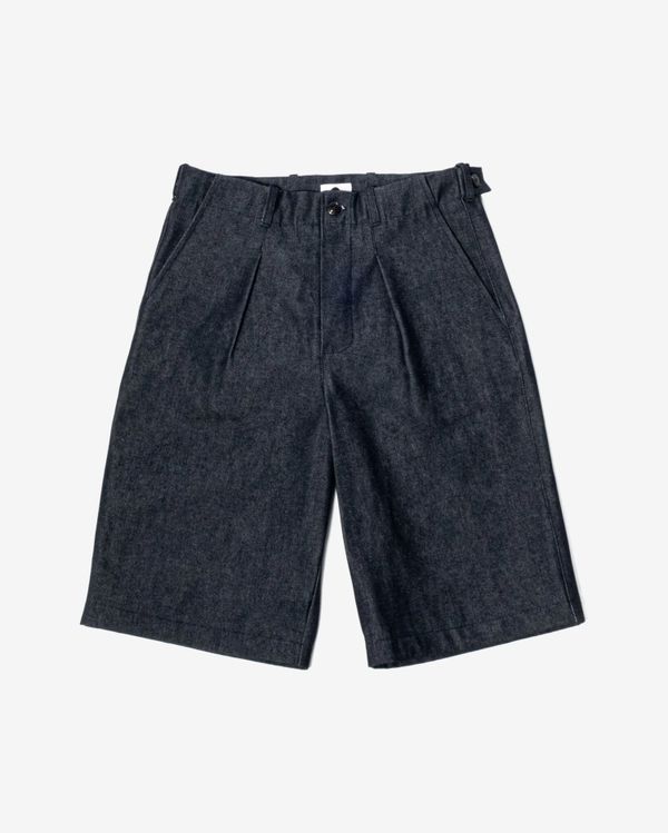 Шорты Джинсовые темно-синие - фото 1