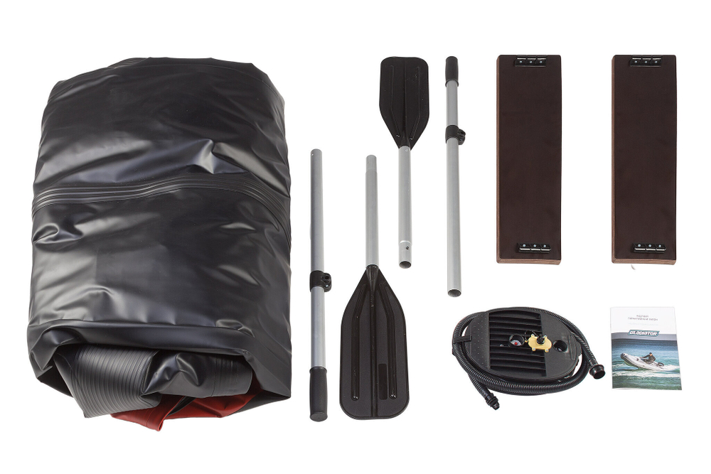 Надувная лодка GLADIATOR B340 красно-черный (СПБ)