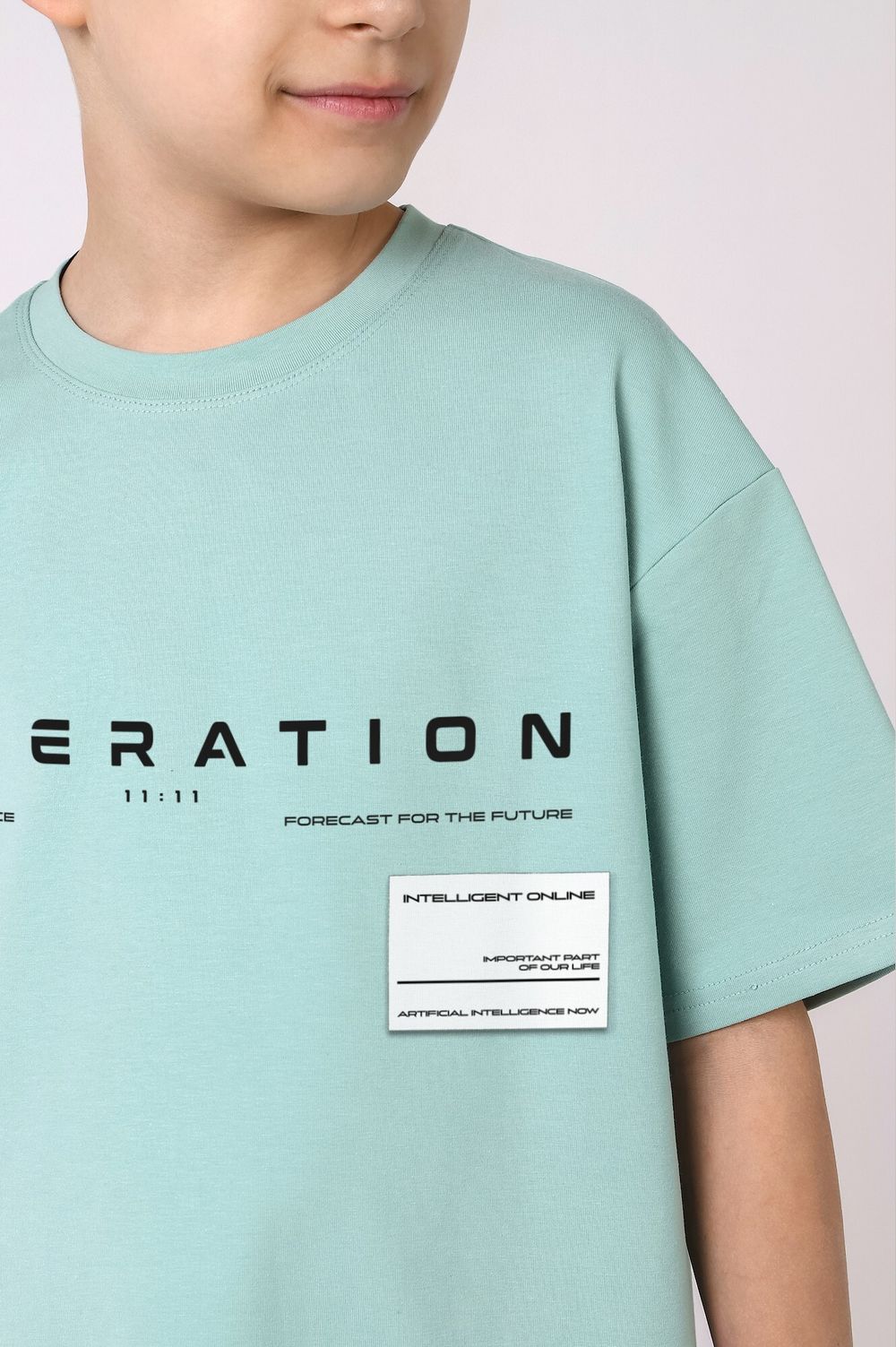 Фуфайка (футболка) для мальчика Леон-1 Виотекс ОЛИВКОВЫЙ