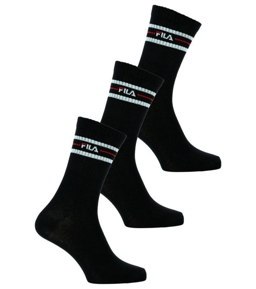 Теннисные носки Fila лайфстайл socks Unisex F9092 3P - black