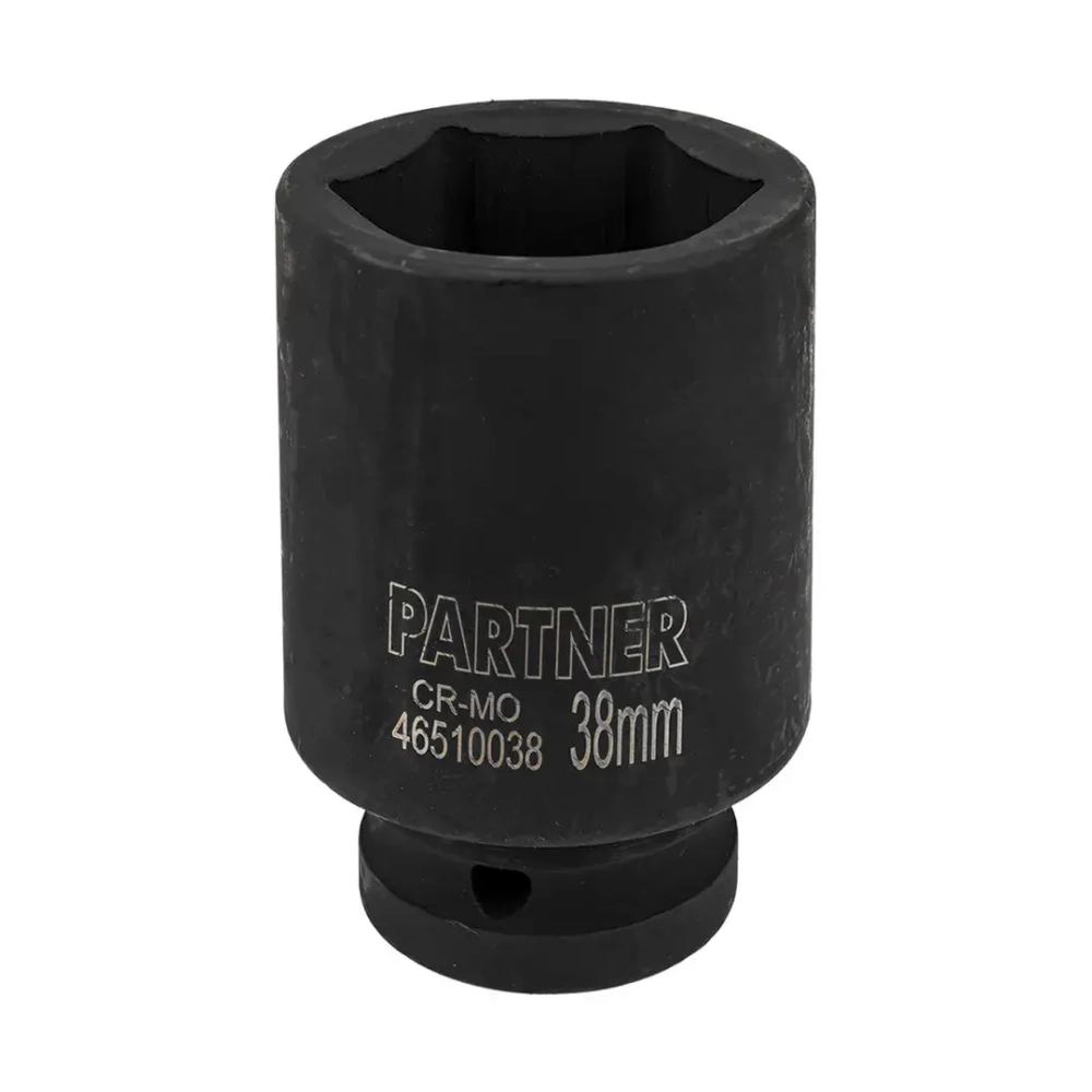 Головка ударная глубокая, 38мм (6гр) 3/4'' Partner PA-46510038