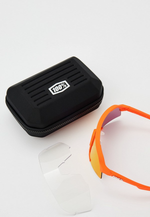Спортивные очки с диоптриями 100% S3 / Soft Tact Neon Orange / HiPER Red Multilayer Mirror Lens