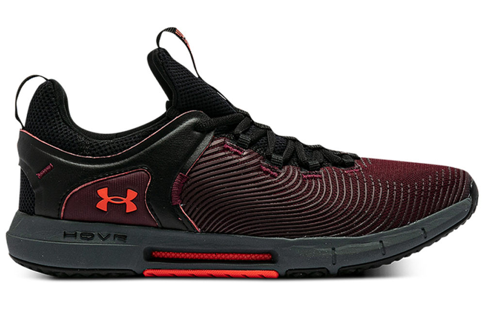 Under Armour Hovr Rise 2 low-cut running shoes for men and women the same dark maroon