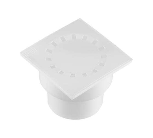 ТРАП ВЕРТИКАЛ С СУХ.ЗАТВОРОМ РЕШЕТКА ПЛАСТ ВК ПП 150/150Х110 БЕЛЫЙ РТП