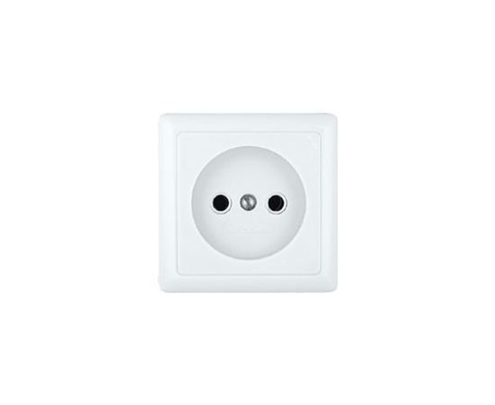 Розетка без заземления, без шторок, с изолирующей пластиной открытой установки, ХИТ