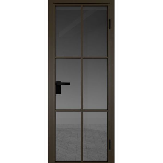 Межкомнатная дверь алюминиевая Profil Doors 3AG деорэ остеклённая