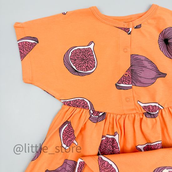 Платье хлопковое "Moi Noi" Инжир на оранжевом