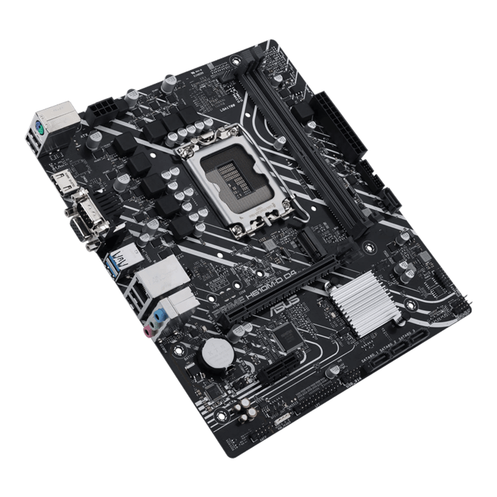 Материнская плата ASUS PRIME H610M-D D4, LGA1700 2xDDR4 4xSATA3 M.2 D-Sub HDMI COM mATX