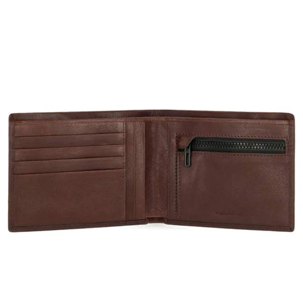 Кошелек мужской Piquadro Harper темно-коричневый из натуральной кожи (PU5760APR/TM) 1