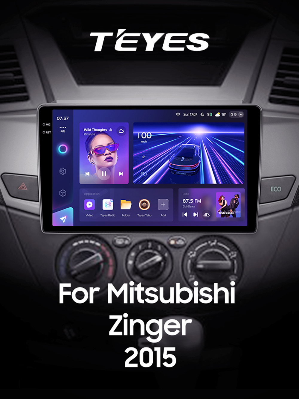 Teyes CC3 2K 9"для Mitsubishi Zinger 2015+